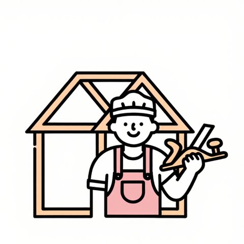 工務店のイラスト